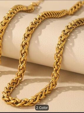 Gold Men's Rope Chain Necklace - Timeless Style
